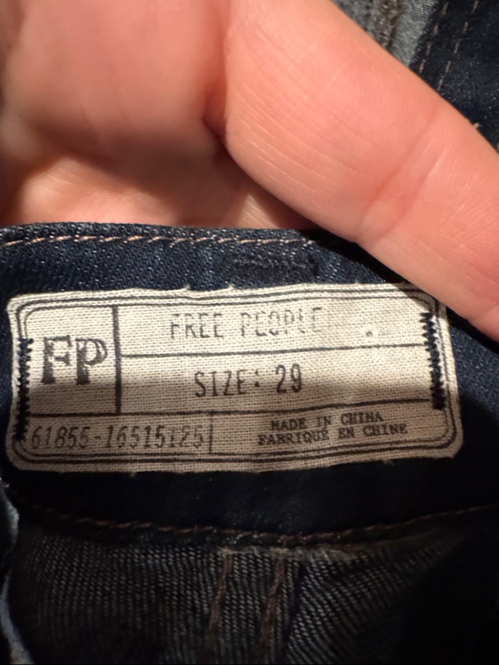 Free People Dark Blue Denim Utility Overalls size 29 - Picture 6 of 6
